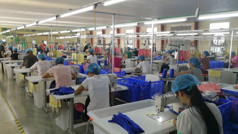 森榮手袋越南工廠正式投產實景拍攝 森榮手袋越南工廠正式投產實景拍攝